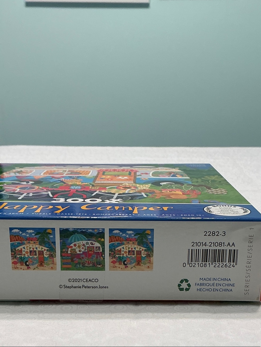 Happy Camper 300-Piece Puzzle - Colorful Camper Artwork - Picture 3 of 4
